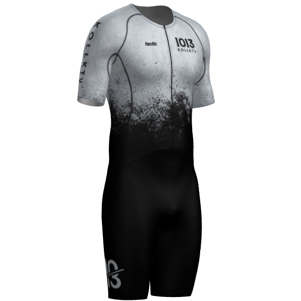 Tactic Custom Short Sleeve Open Trisuit With Frontal Zip