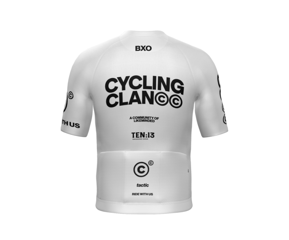 Tactic Custom CyclingClan BXO Men Jersey white